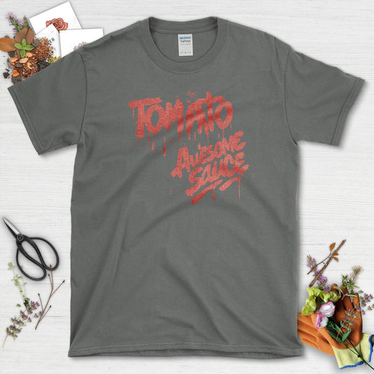 Tomato Awesome Sauce T-Shirt Charcoal / S Physical Item