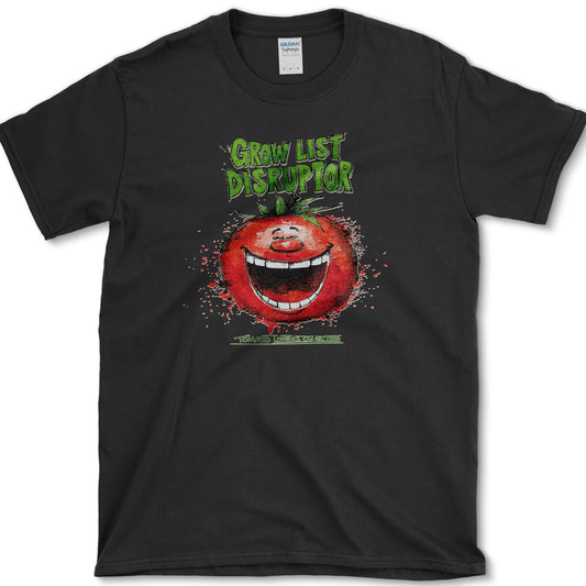 Tomato Grow List Disruptor T-Shirt Black / S Essential Tees