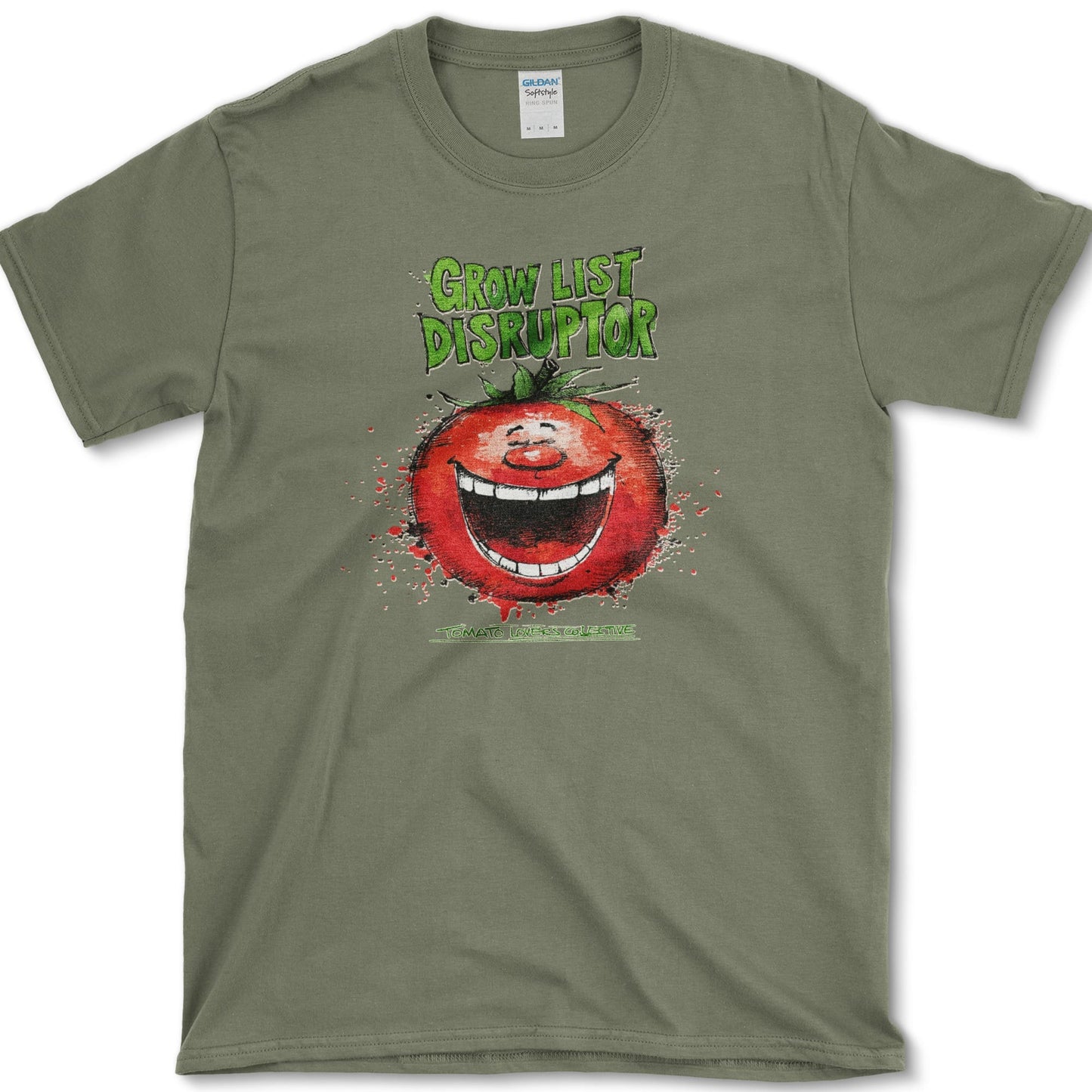 Tomato Grow List Disruptor T-Shirt Military Green / S Essential Tees