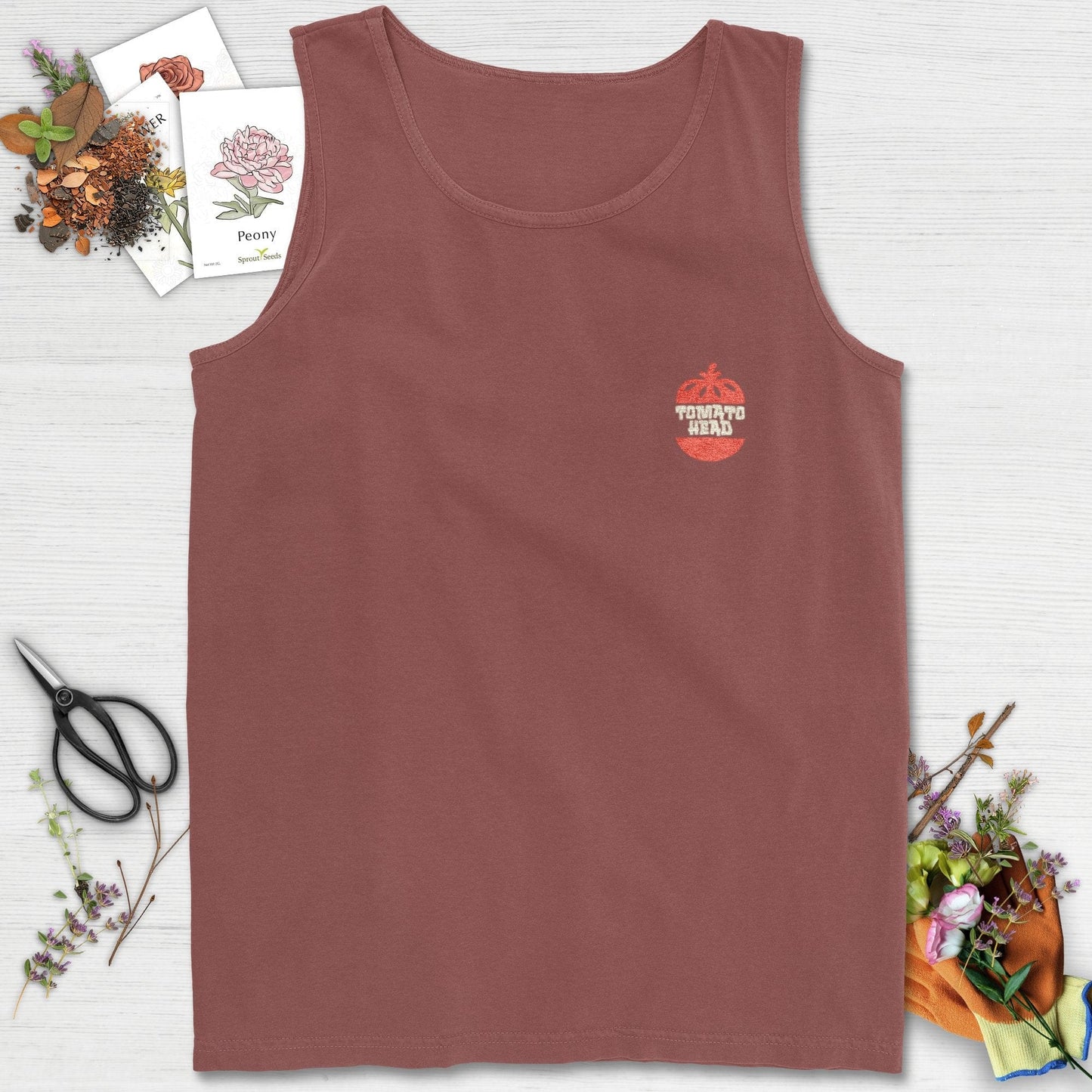 Tomato Head Logo Colorwashed Comfort Tank Top Brick / S Tank Top