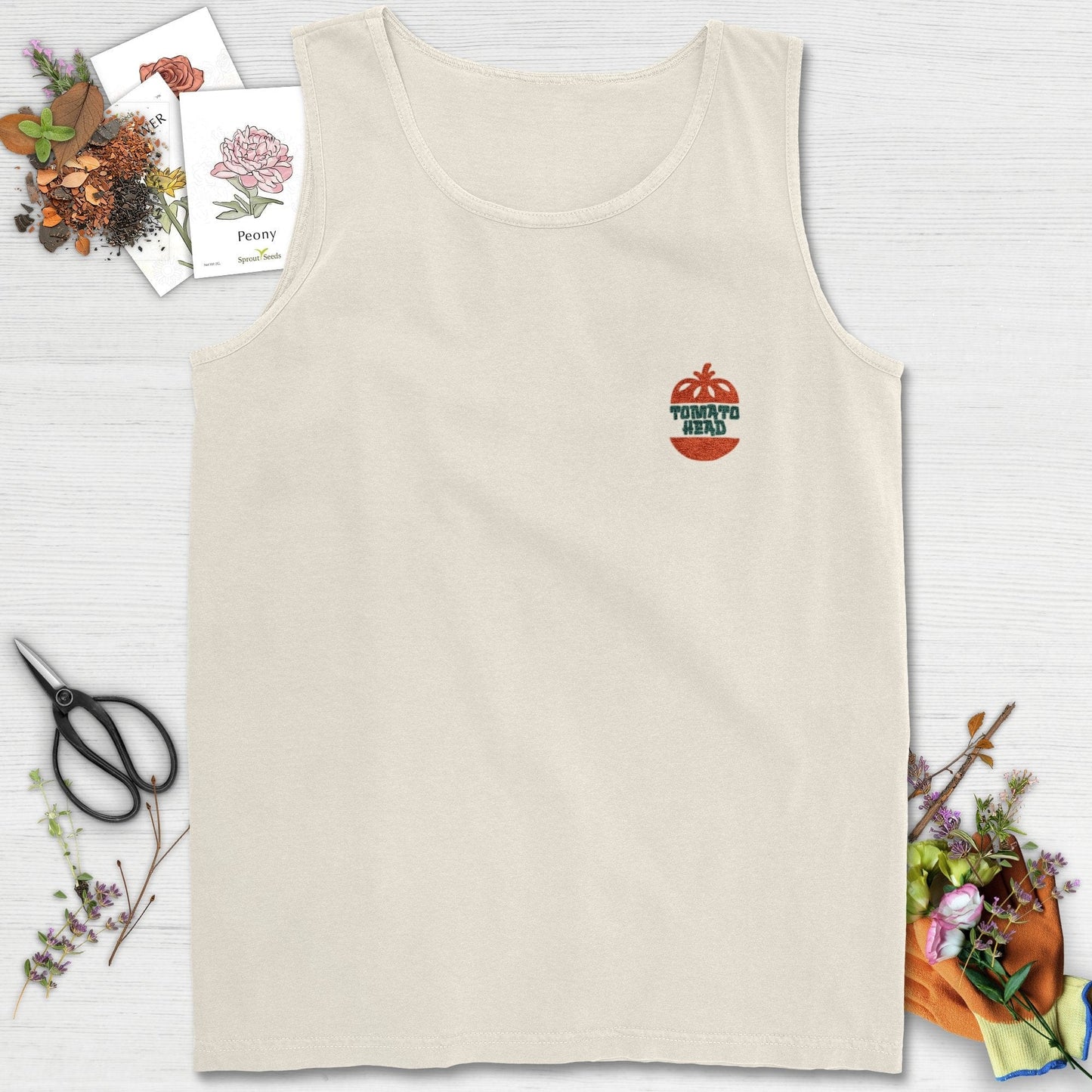 Tomato Head Logo Colorwashed Comfort Tank Top Ivory / S Tank Top