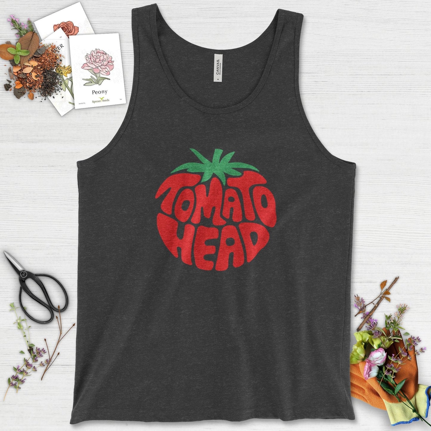 Tomato Head Tank Top Dark Gray Heather / XS Physical Item