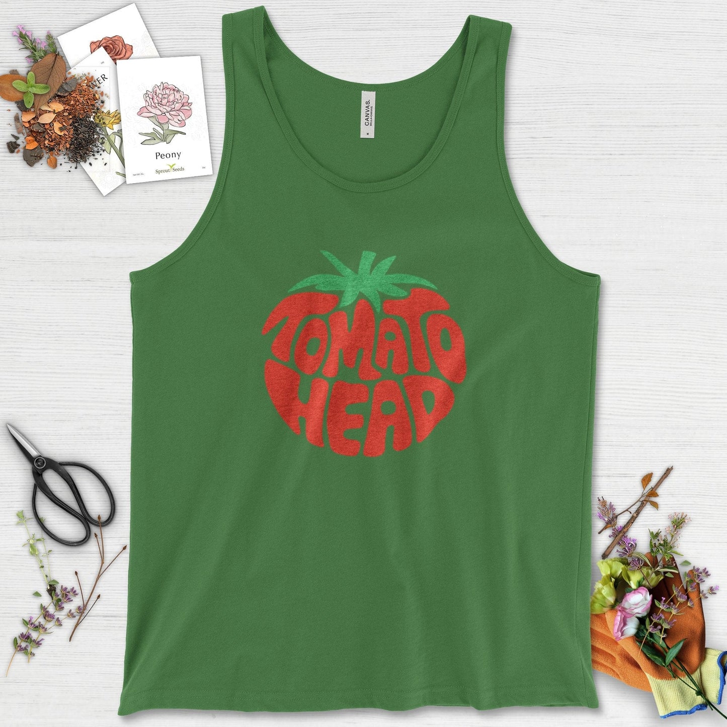 Tomato Head Tank Top Leaf / XS Physical Item