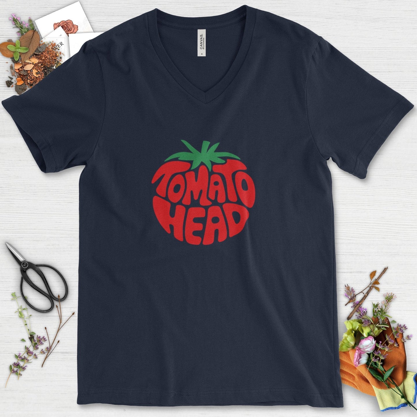 Tomato Head V-Neck Navy / S Physical Item
