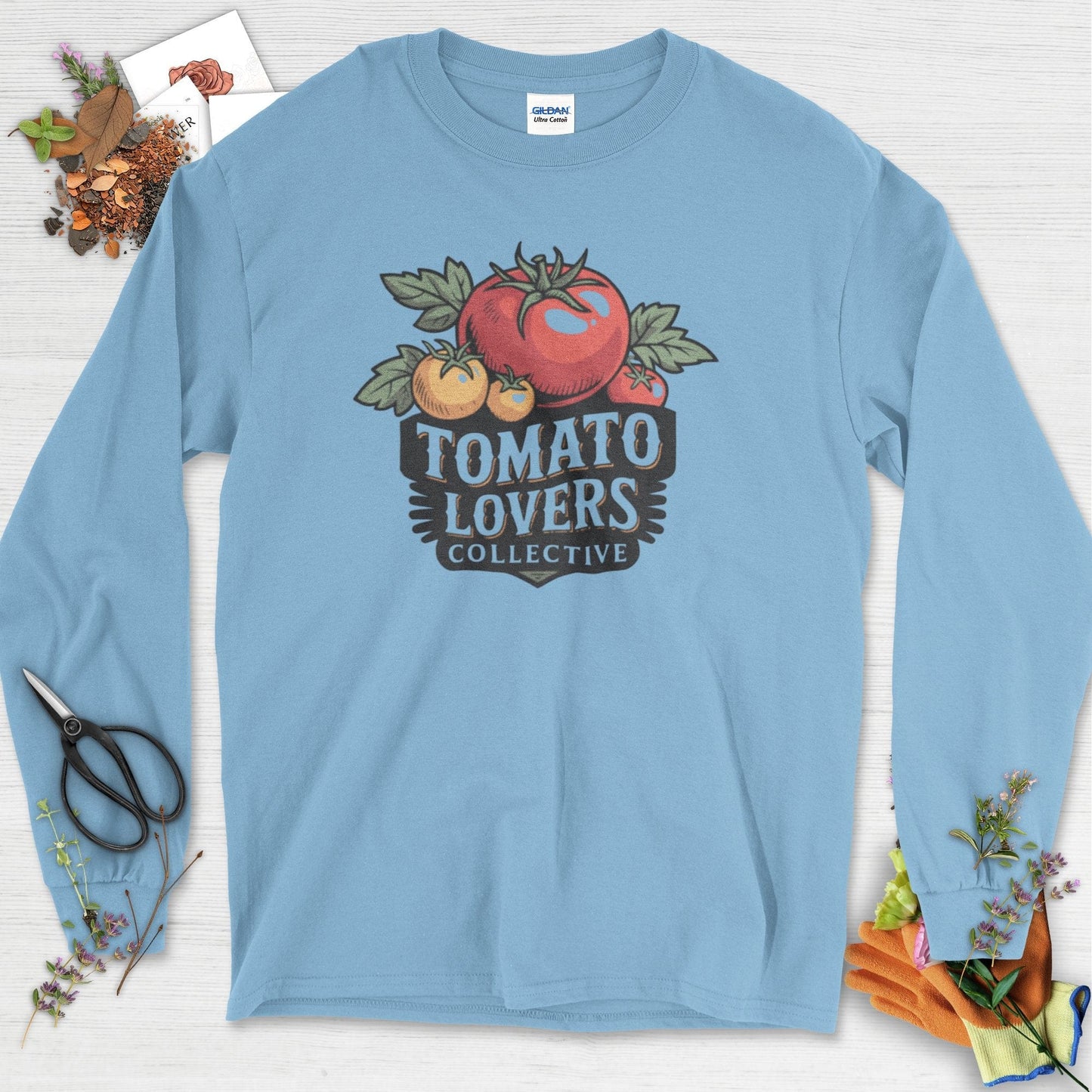 Tomato Lovers Collective Long Sleeve Light Blue / S Physical Item