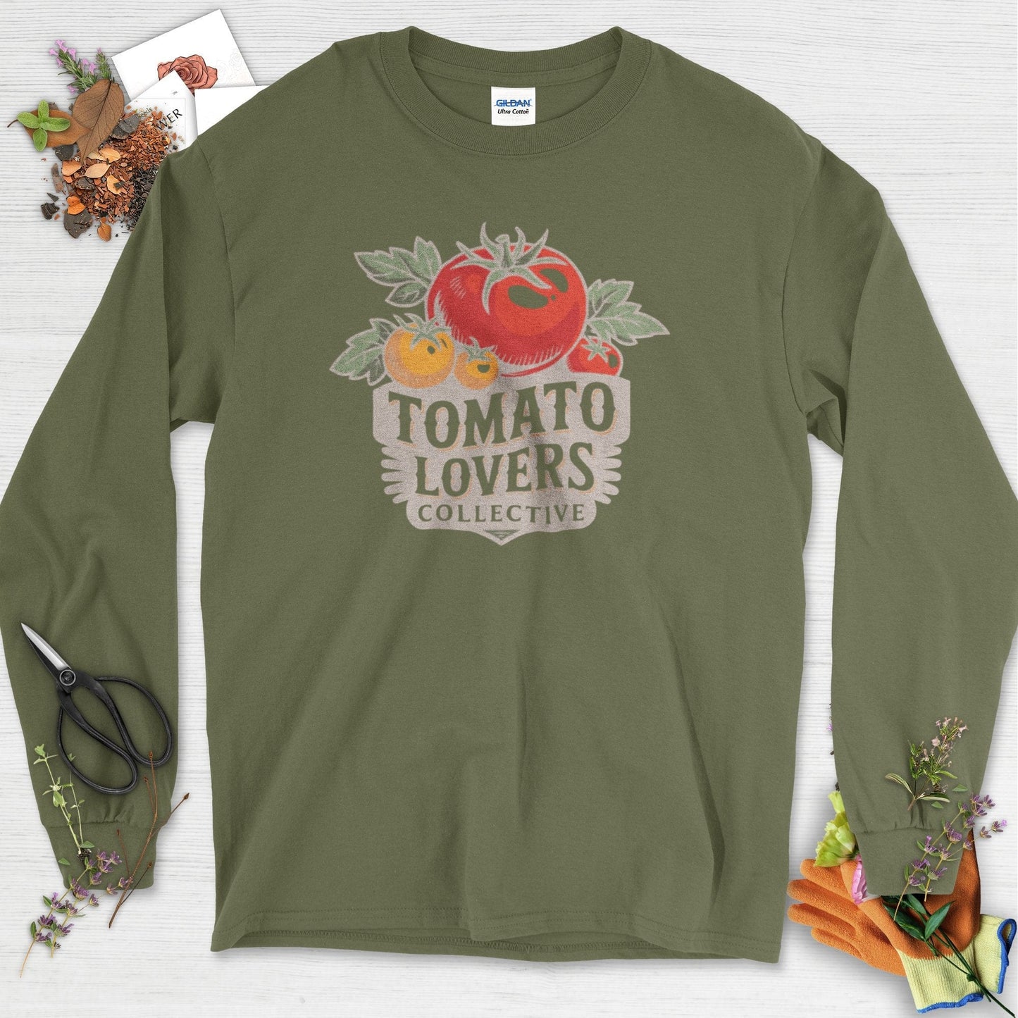 Tomato Lovers Collective Long Sleeve Military Green / S Physical Item