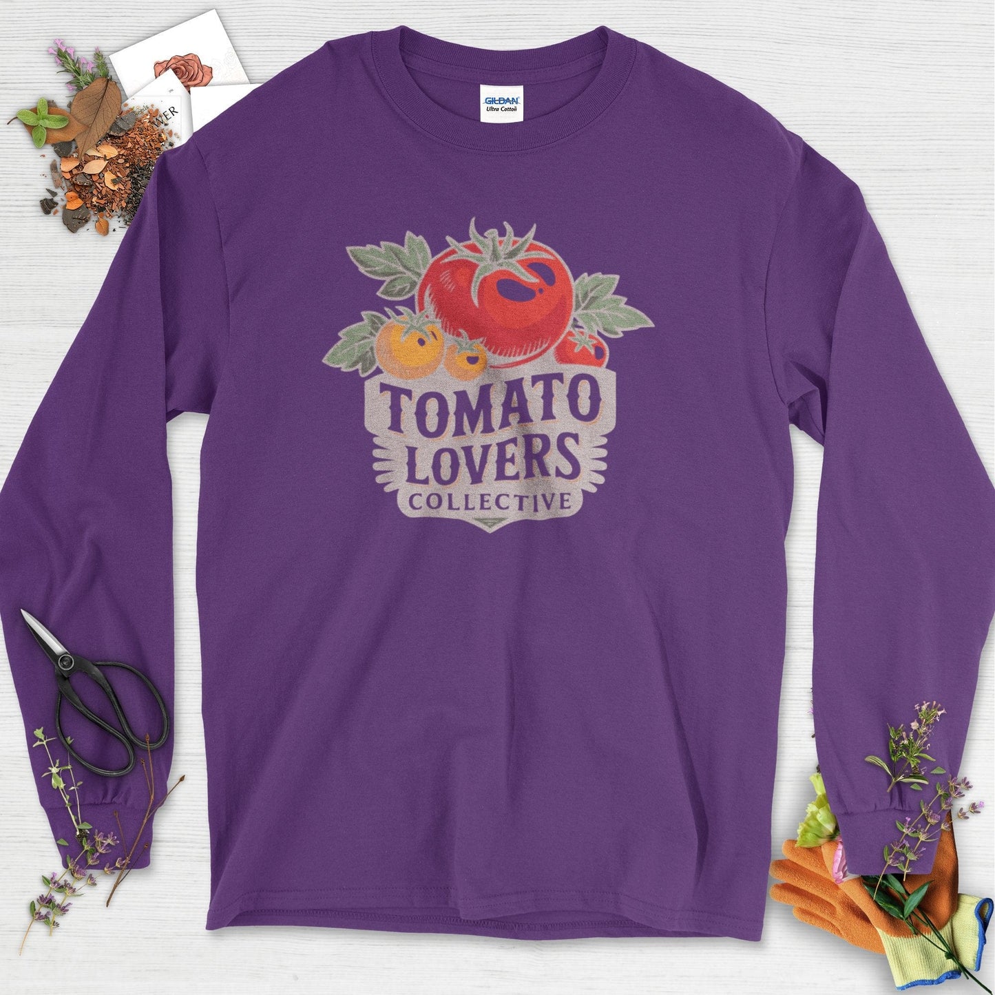 Tomato Lovers Collective Long Sleeve Purple / S Physical Item