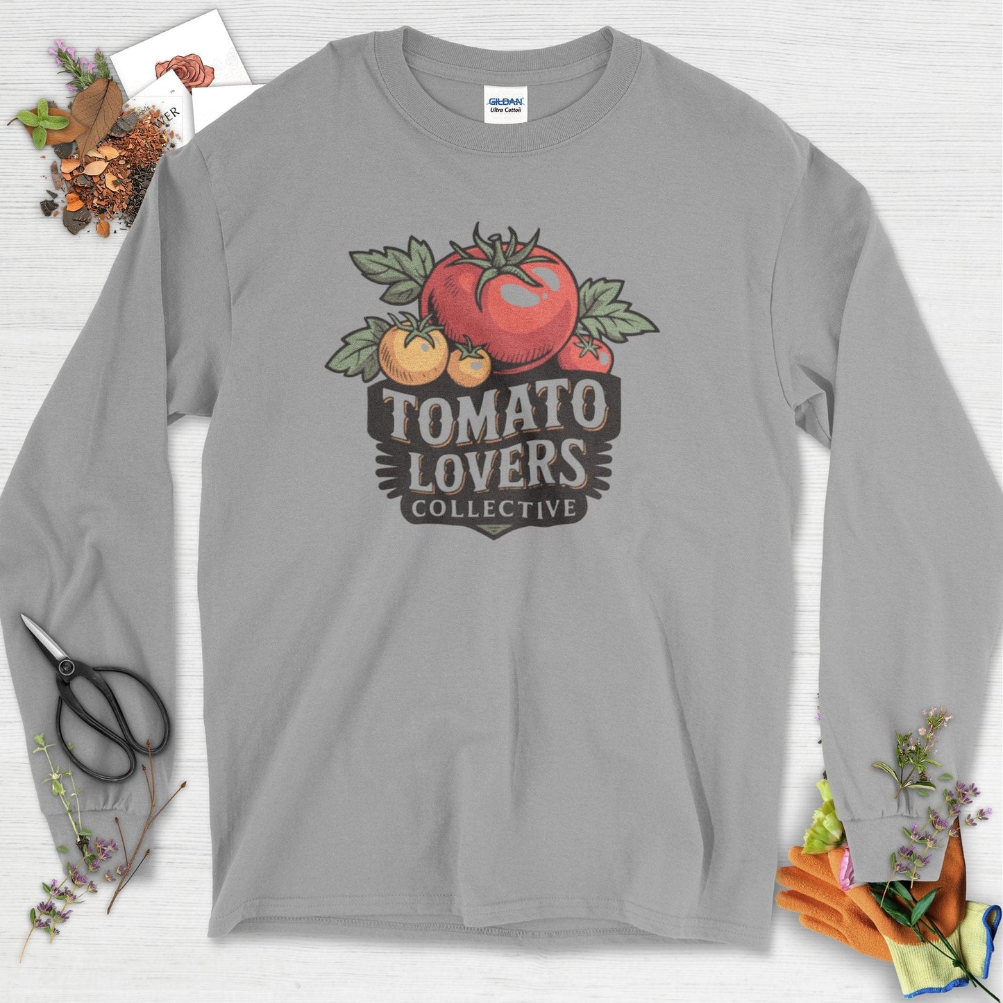 Tomato Lovers Collective Long Sleeve Sport Grey / S Physical Item