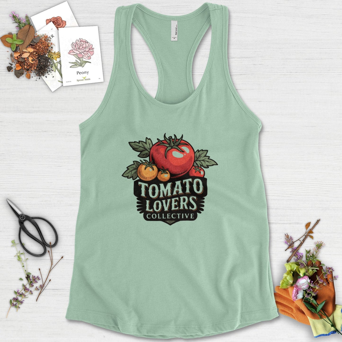 Tomato Lovers Collective Racerback Racerback / XS / Mint Physical Item