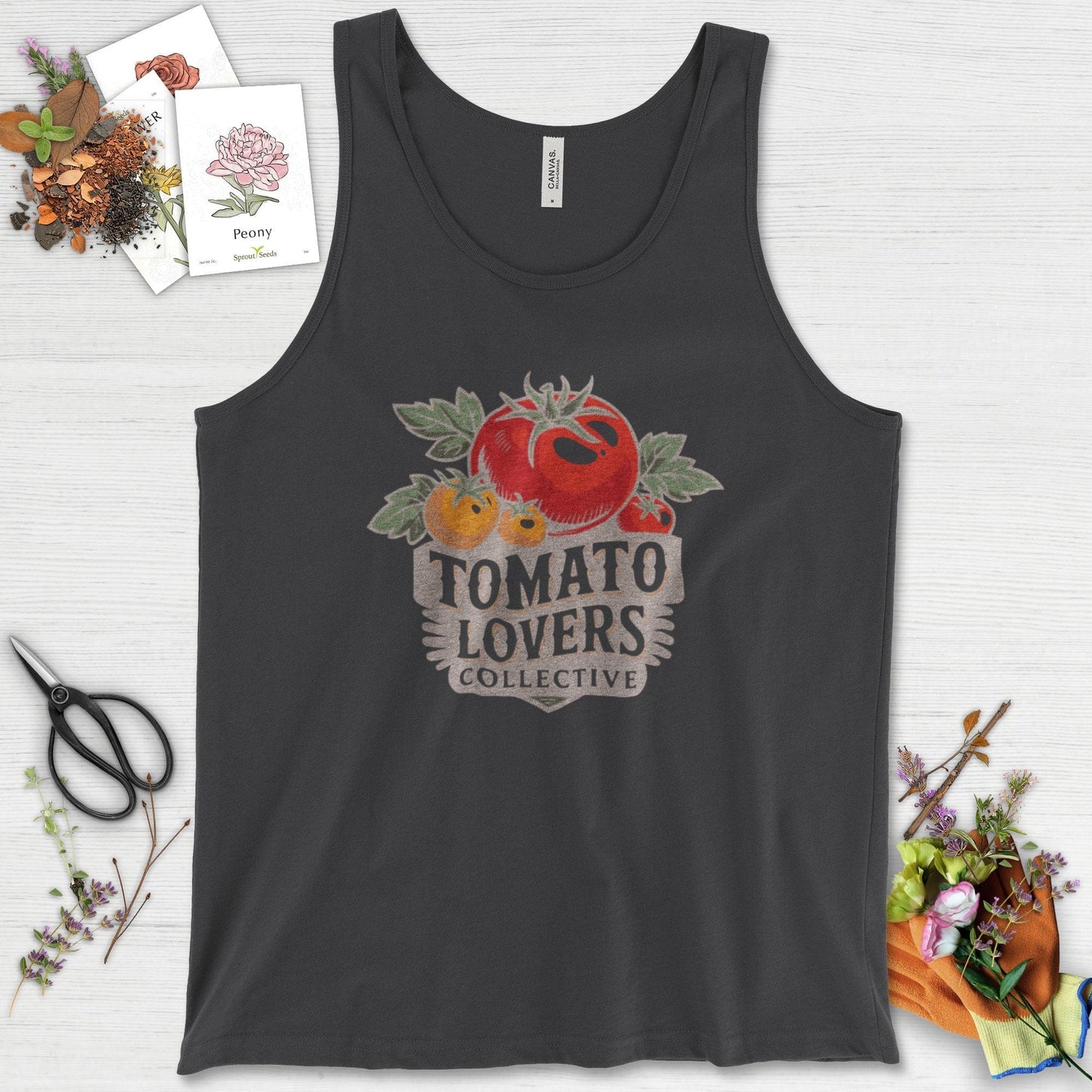 Tomato Lovers Collective Tank Top Dark Grey / XS Physical Item