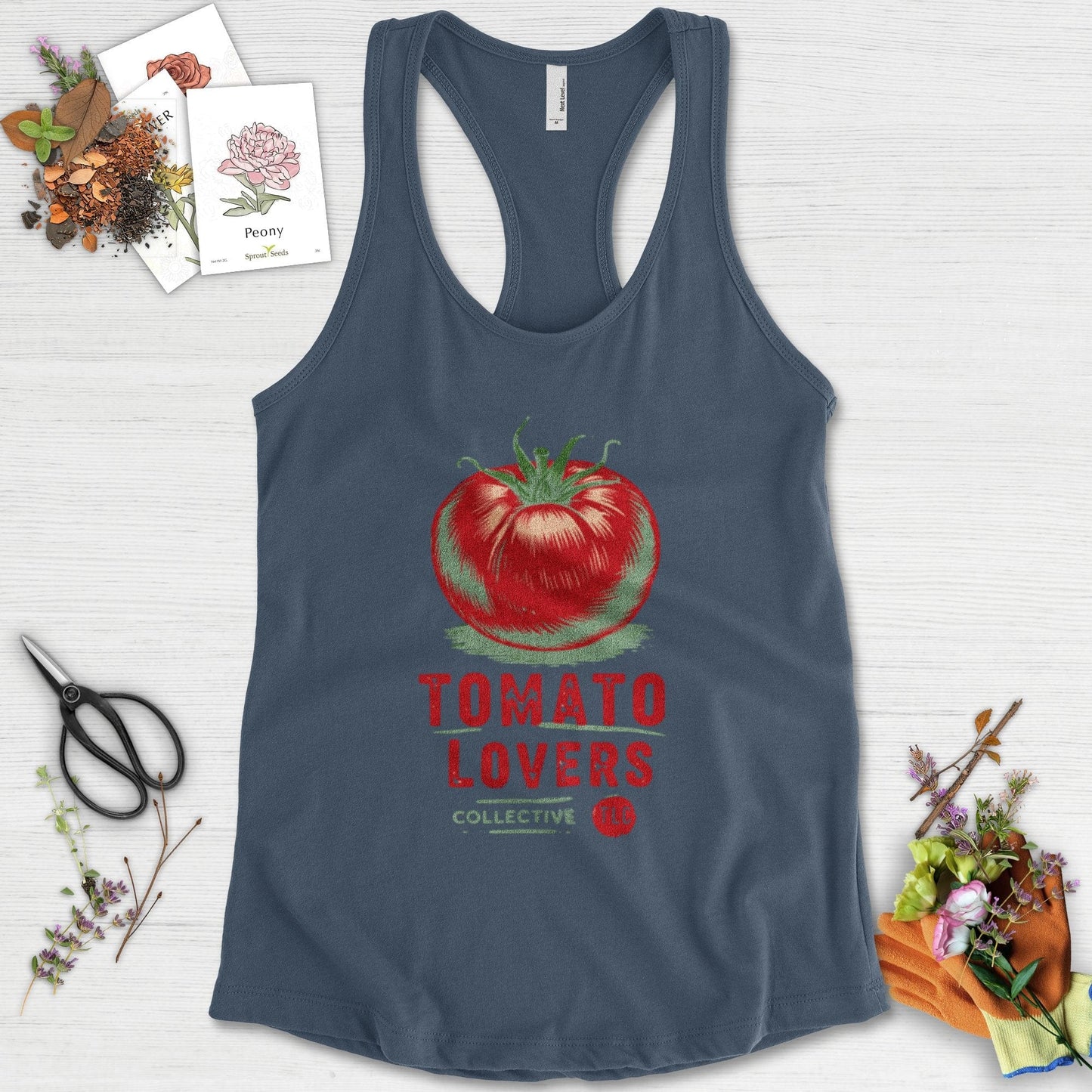 Tomato Lovers Collective TLC Racerback Racerback / XS / Indigo Physical Item
