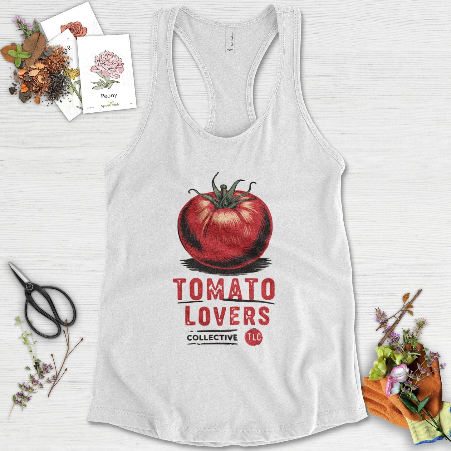 Tomato Lovers Collective TLC Racerback Racerback / XS / White Physical Item