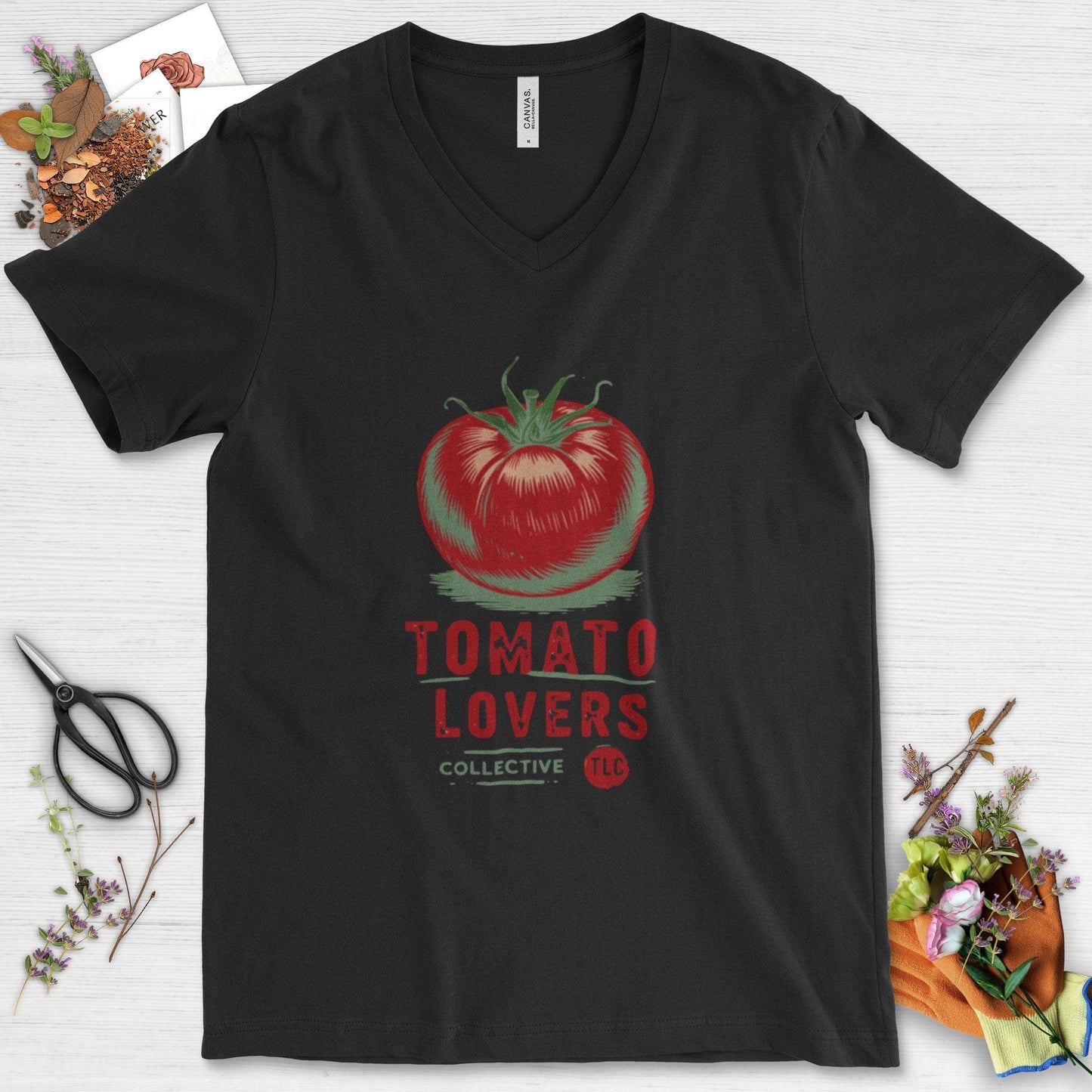 Tomato Lovers Collective TLC V-Neck Black / S T-Shirt