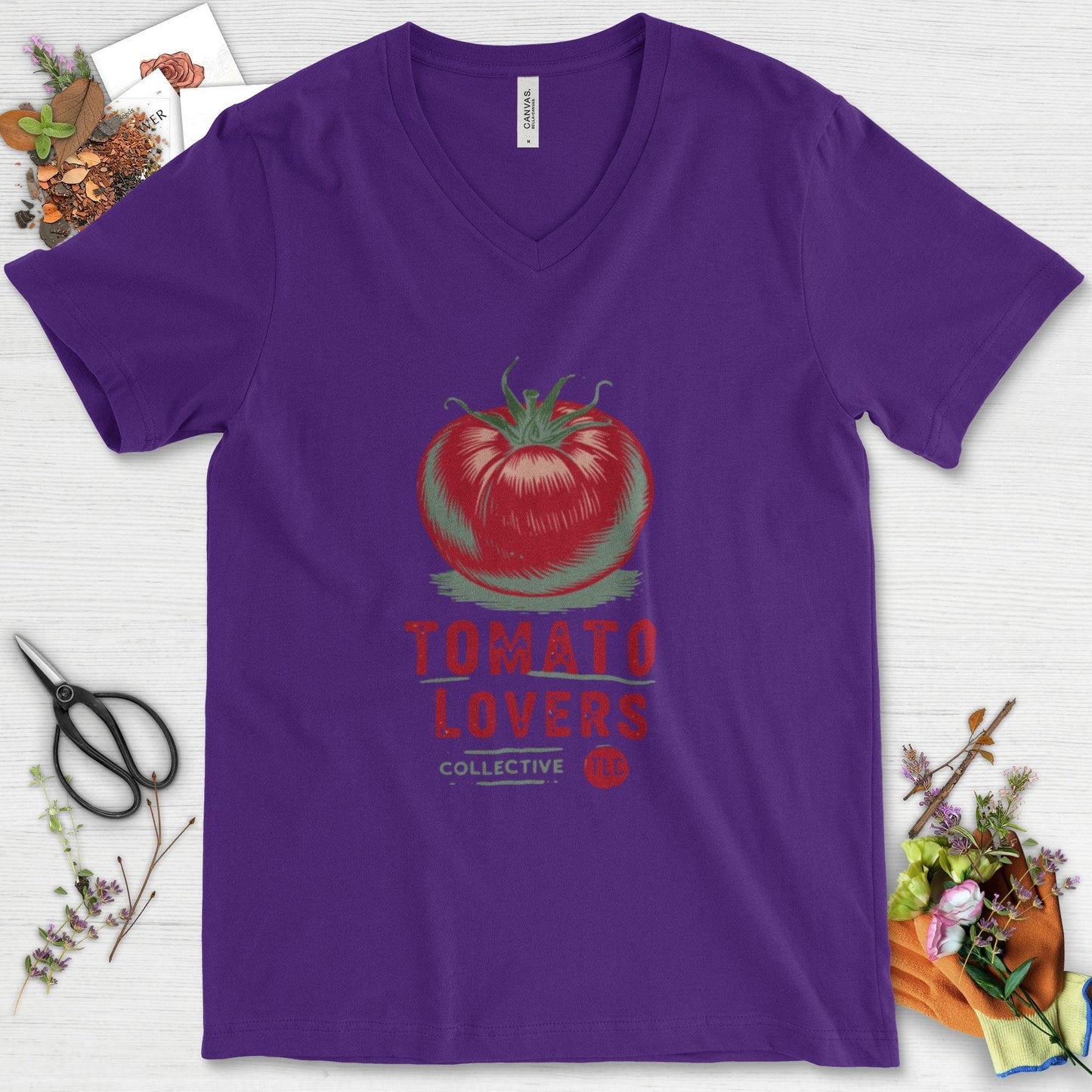 Tomato Lovers Collective TLC V-Neck Team Purple / S T-Shirt