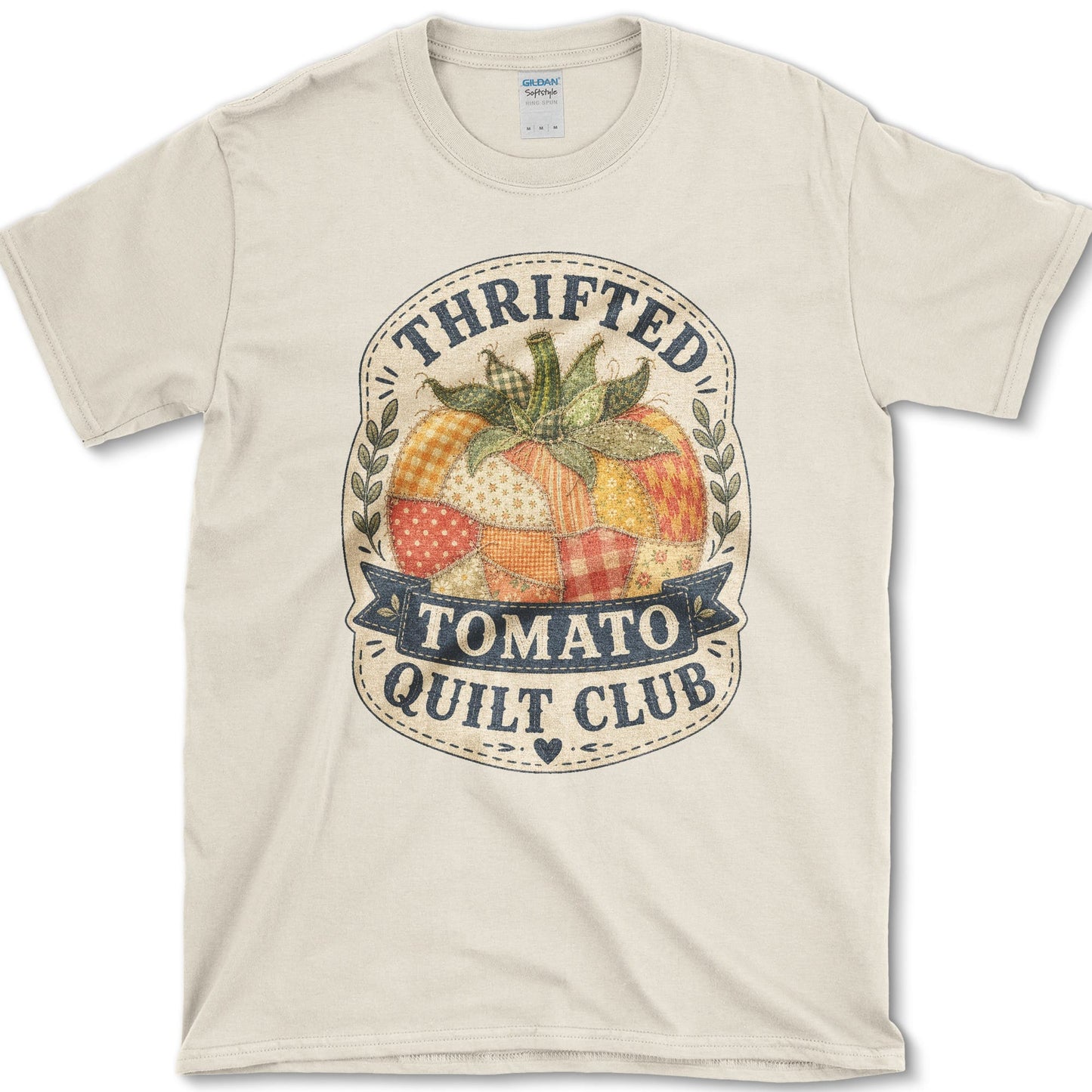 Tomato Quilt Club T-Shirt S / Natural Essential Tees