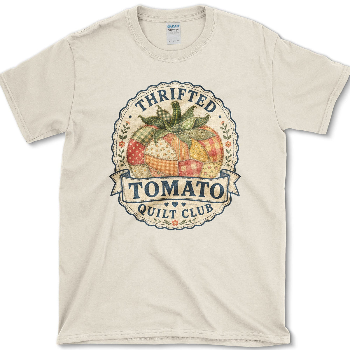 Tomato Quilt Club T-Shirt S / Natural Essential Tees