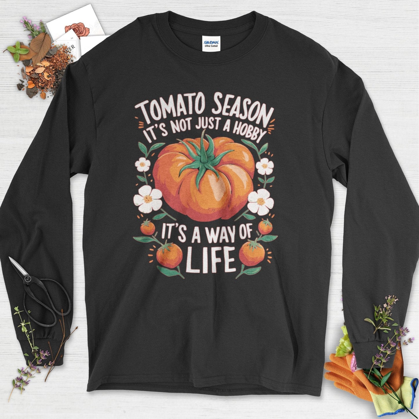 Tomato Season Way of Life Long Sleeve Black / S Physical Item