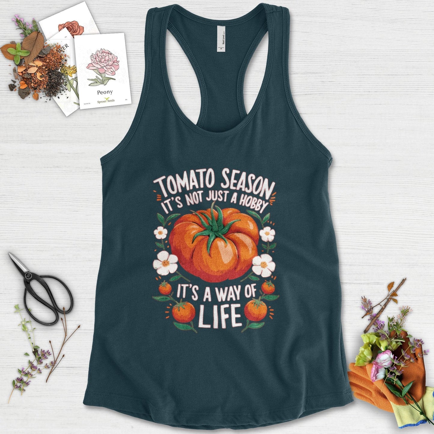 Tomato Season Way of Life Racerback Midnight Navy / XS Physical Item