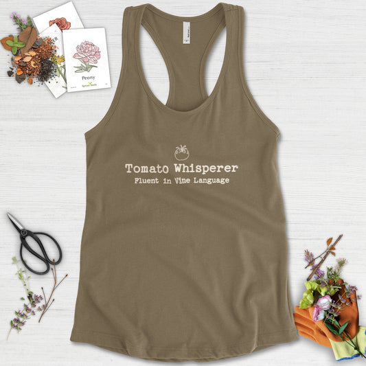 Tomato Whisperer Racerback Racerback / XS / Military Green Physical Item
