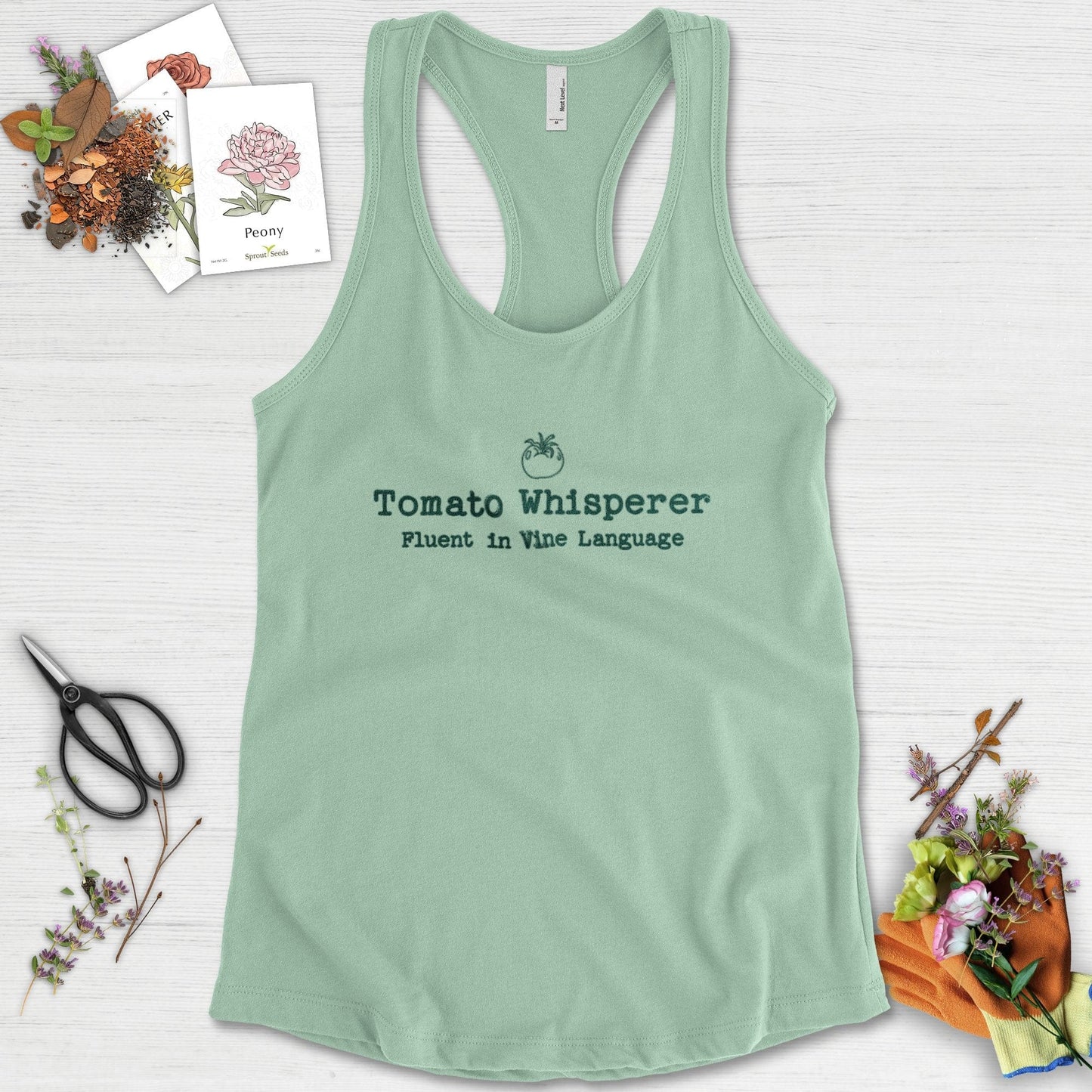 Tomato Whisperer Racerback Racerback / XS / Mint Physical Item