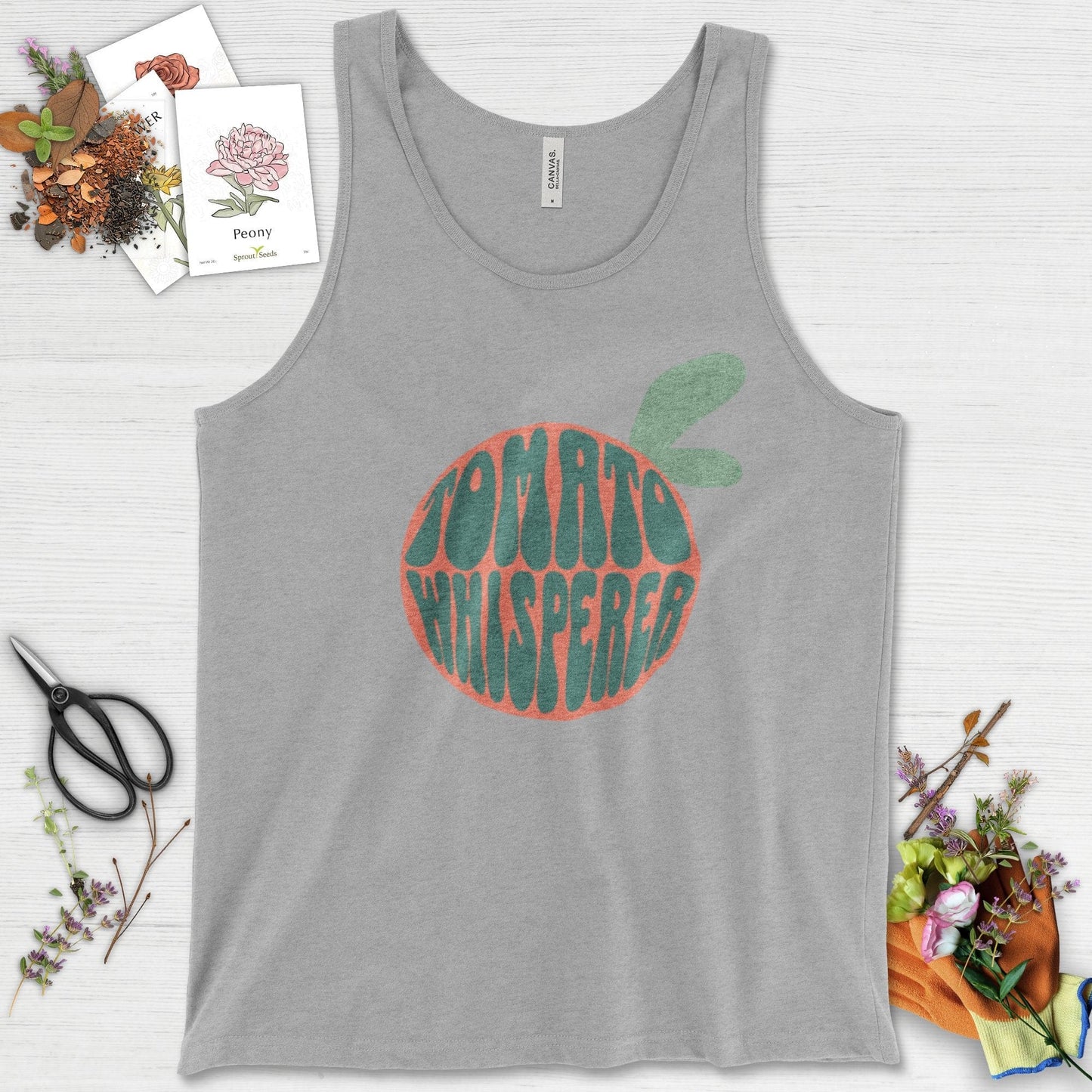 Tomato Whisperer Tank Top Athletic Heather / XS Physical Item