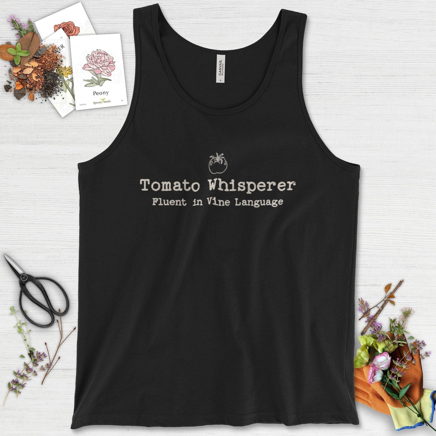 Tomato Whisperer Tank Top Black / XS Physical Item