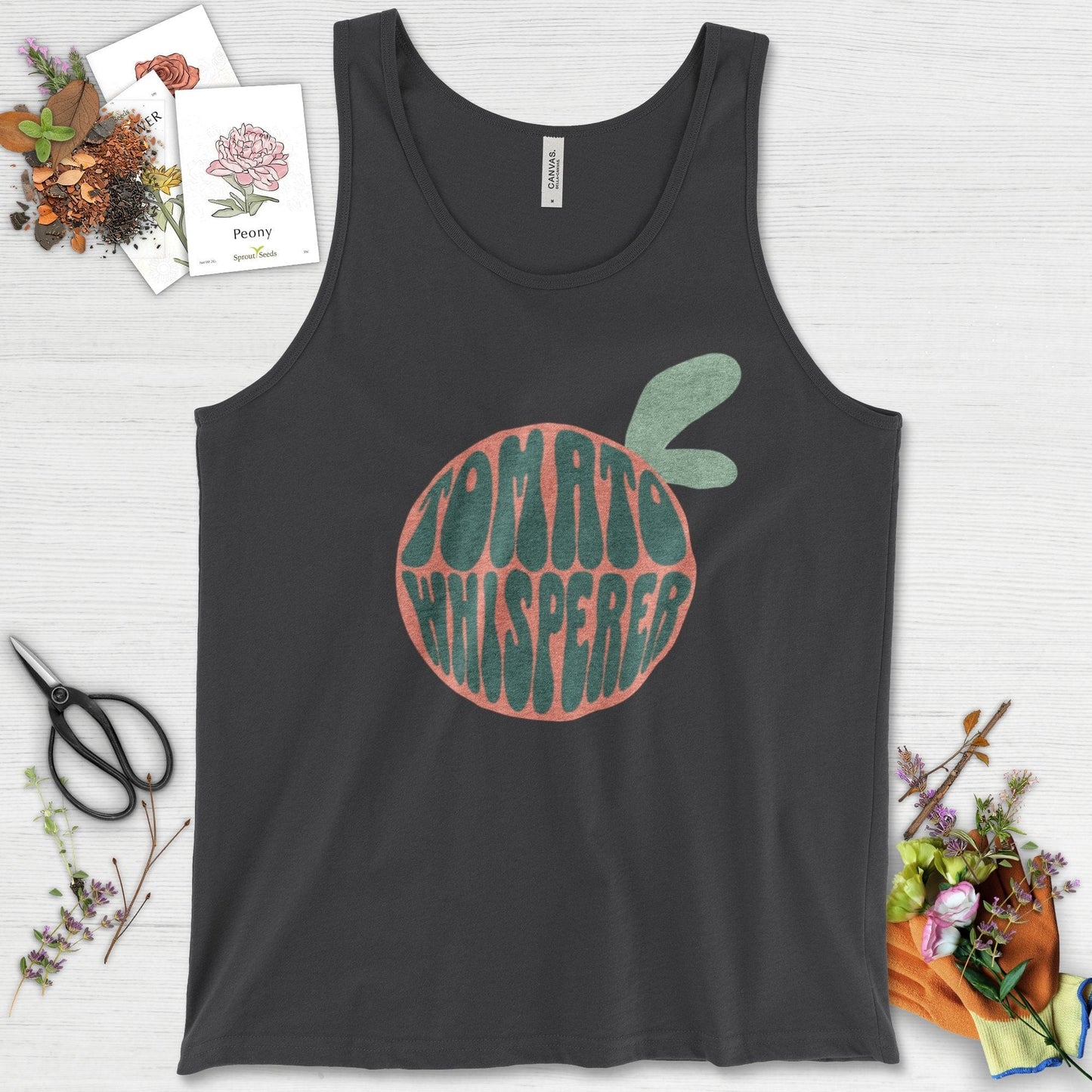 Tomato Whisperer Tank Top Dark Grey / XS Physical Item