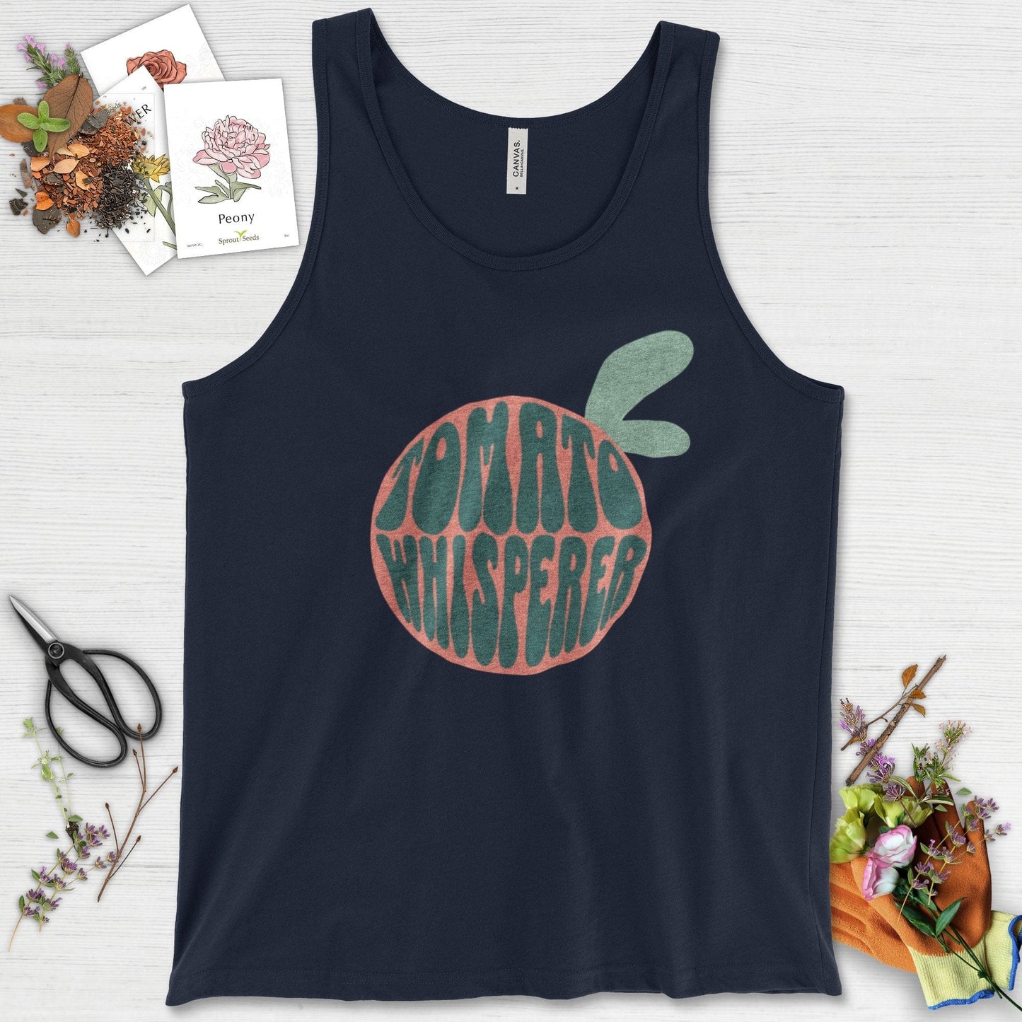 Tomato Whisperer Tank Top Navy / XS Physical Item