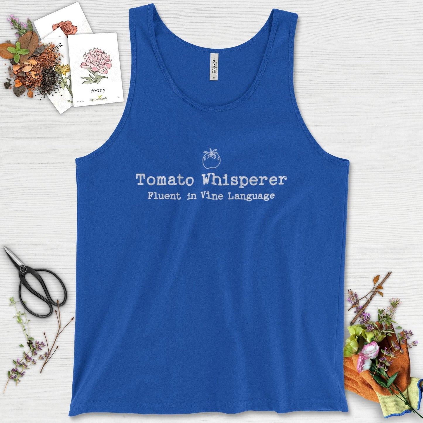Tomato Whisperer Tank Top True Royal / XS Physical Item