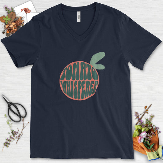 Tomato Whisperer V-Neck Navy / S T-Shirt