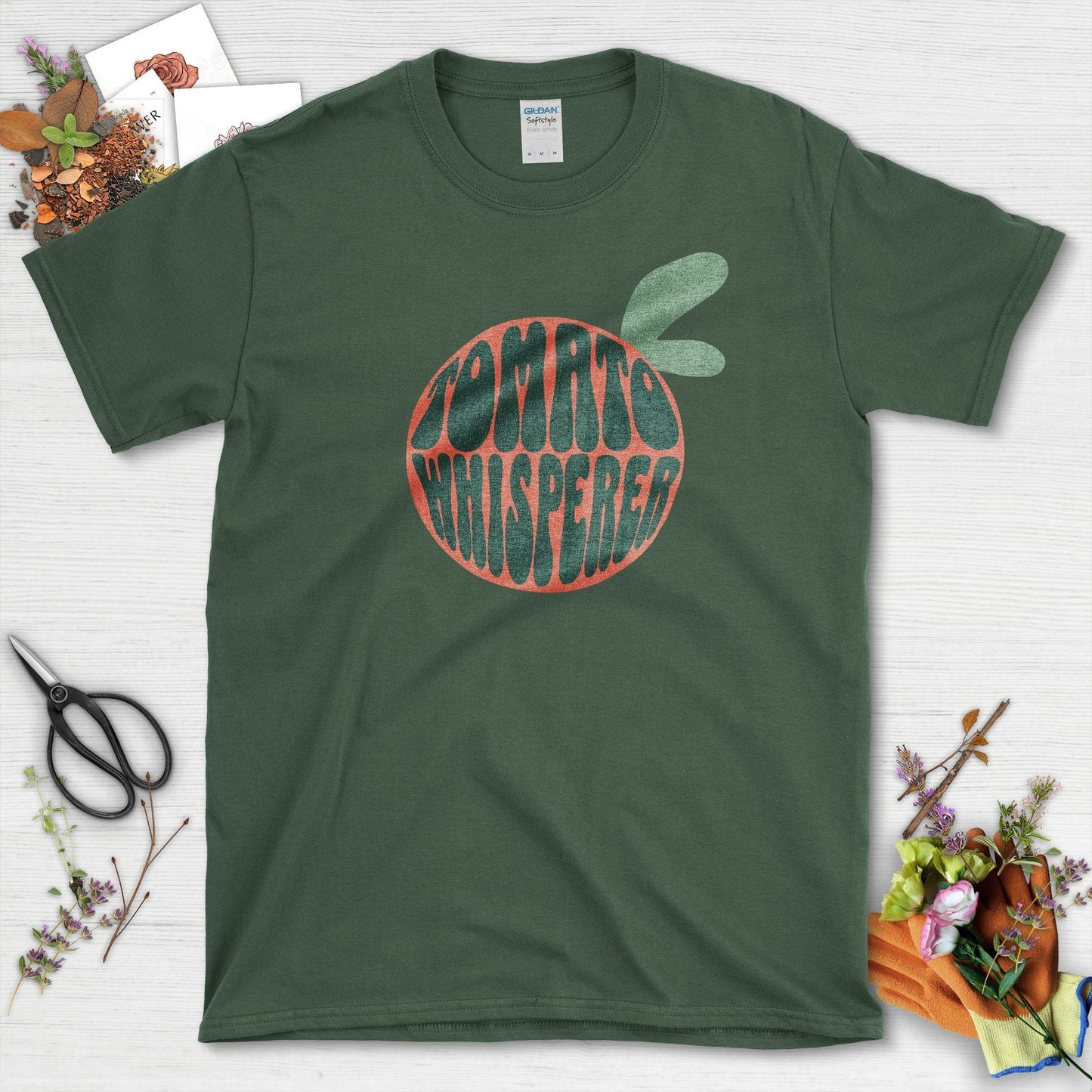 Tomato Whisperer Youth T-Shirt Youth T-Shirt / XS / Forest Green Physical Item