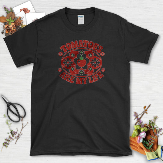 Tomatoes Are My Life T-Shirt Black / S Physical Item