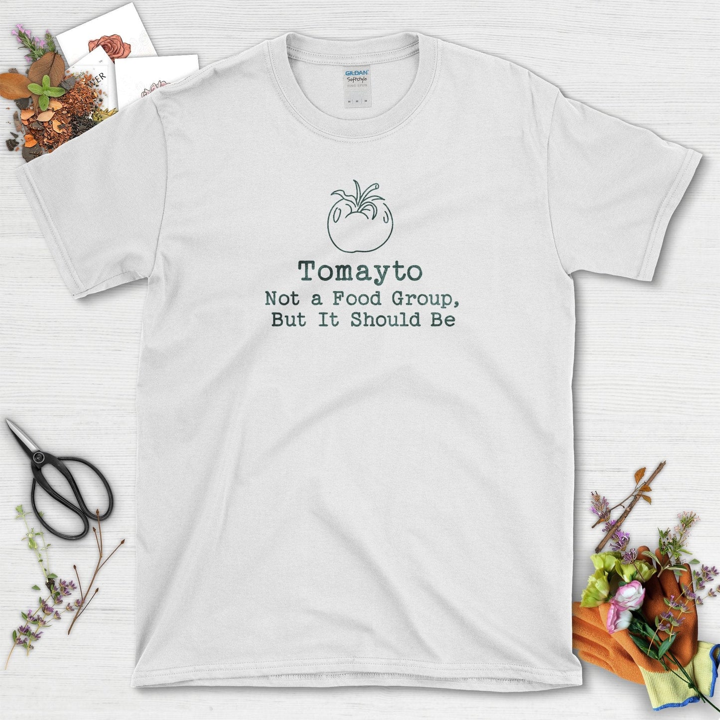 Tomayto Not A Food Group T-Shirt White / S T-Shirt