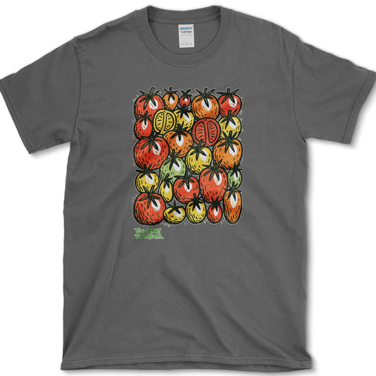 Too Many Tomatoes T-Shirt S / Dark Heather Essential Tees