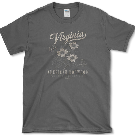 Virginia Dogwood T-Shirt S / Dark Heather Essential Tees