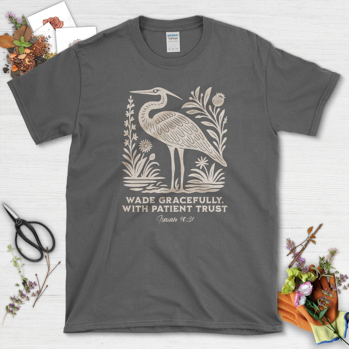 Wade Gracefully T-Shirt Essential Tees / S / Dark Heather Physical Item