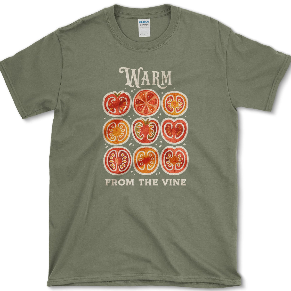 Warm From The Vine T-Shirt S / Military Green Essential Tees