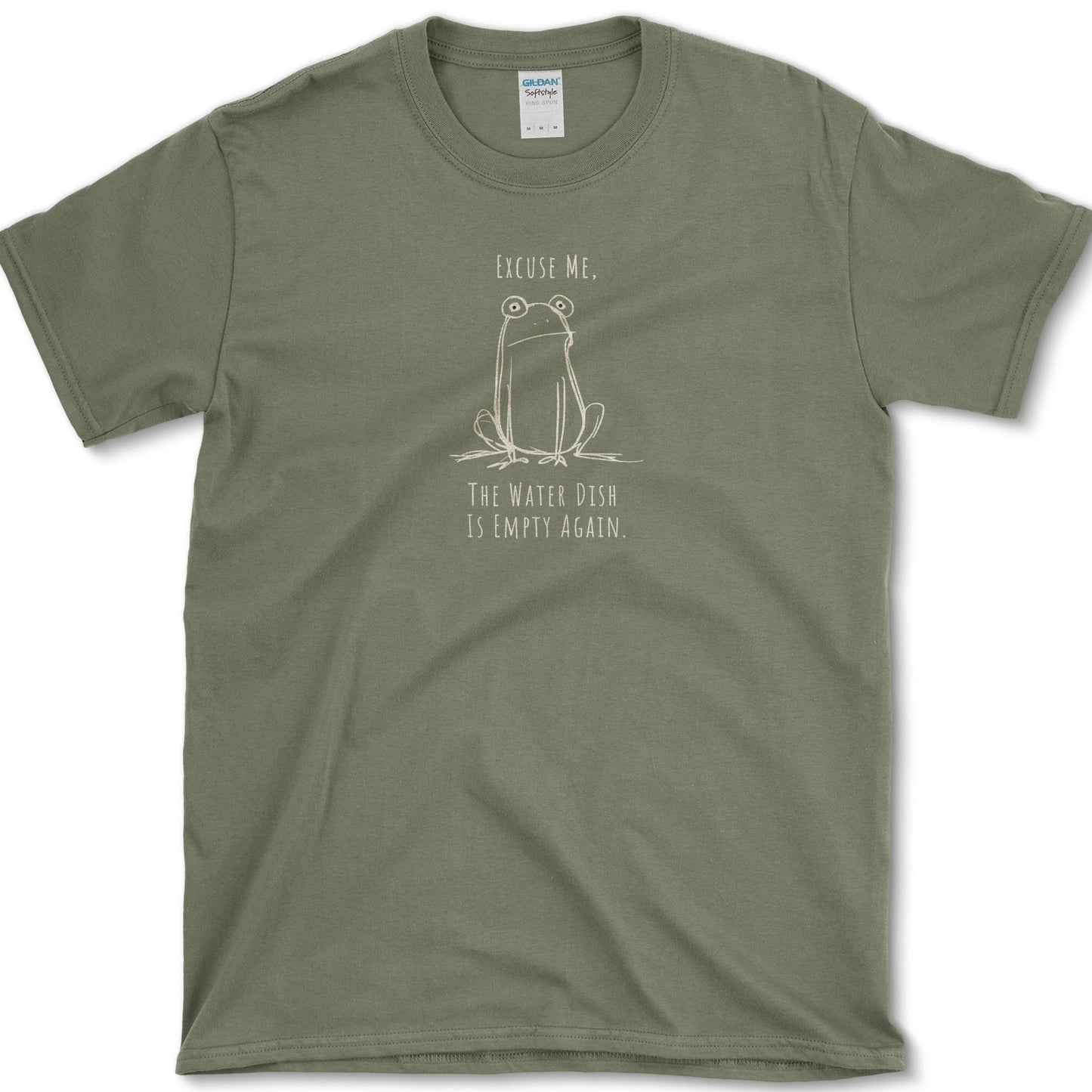 Water Dish Empty T-Shirt Military Green / S Essential Tees