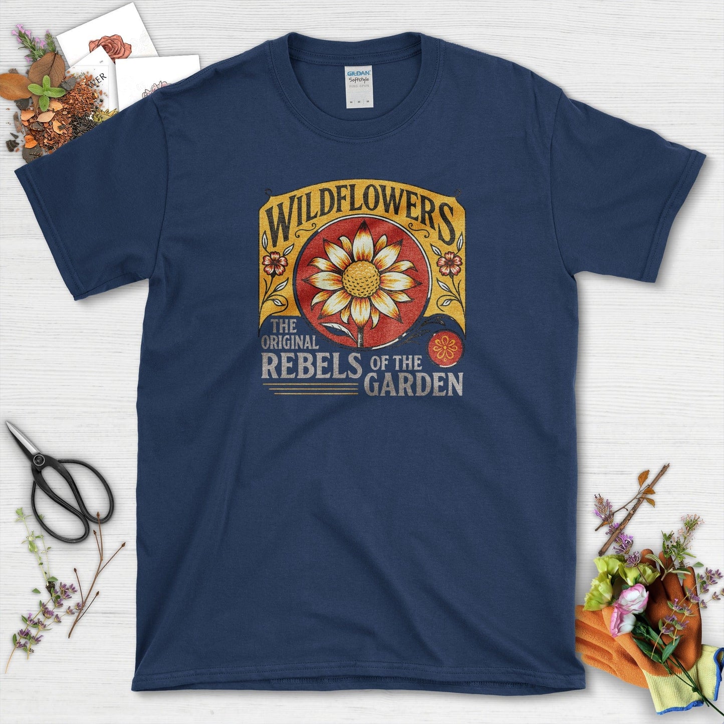 Wildflowers Rebels Garden T-Shirt Navy / S T-Shirt