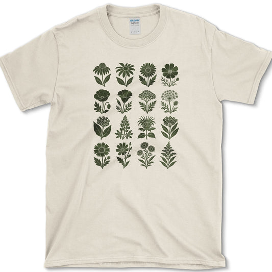 Wildflowers T-Shirt S / Natural Essential Tees