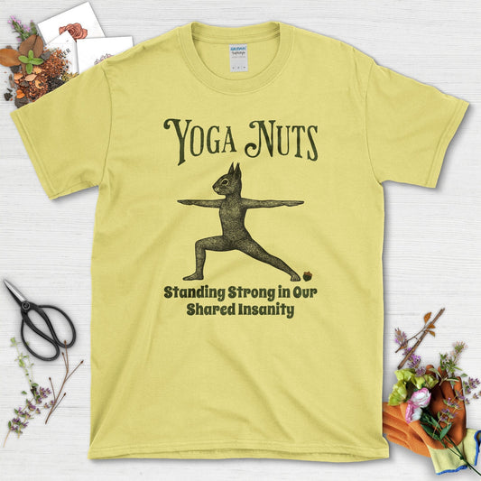 Yoga Nuts Shared Insanity T-Shirt Cornsilk / S T-Shirt