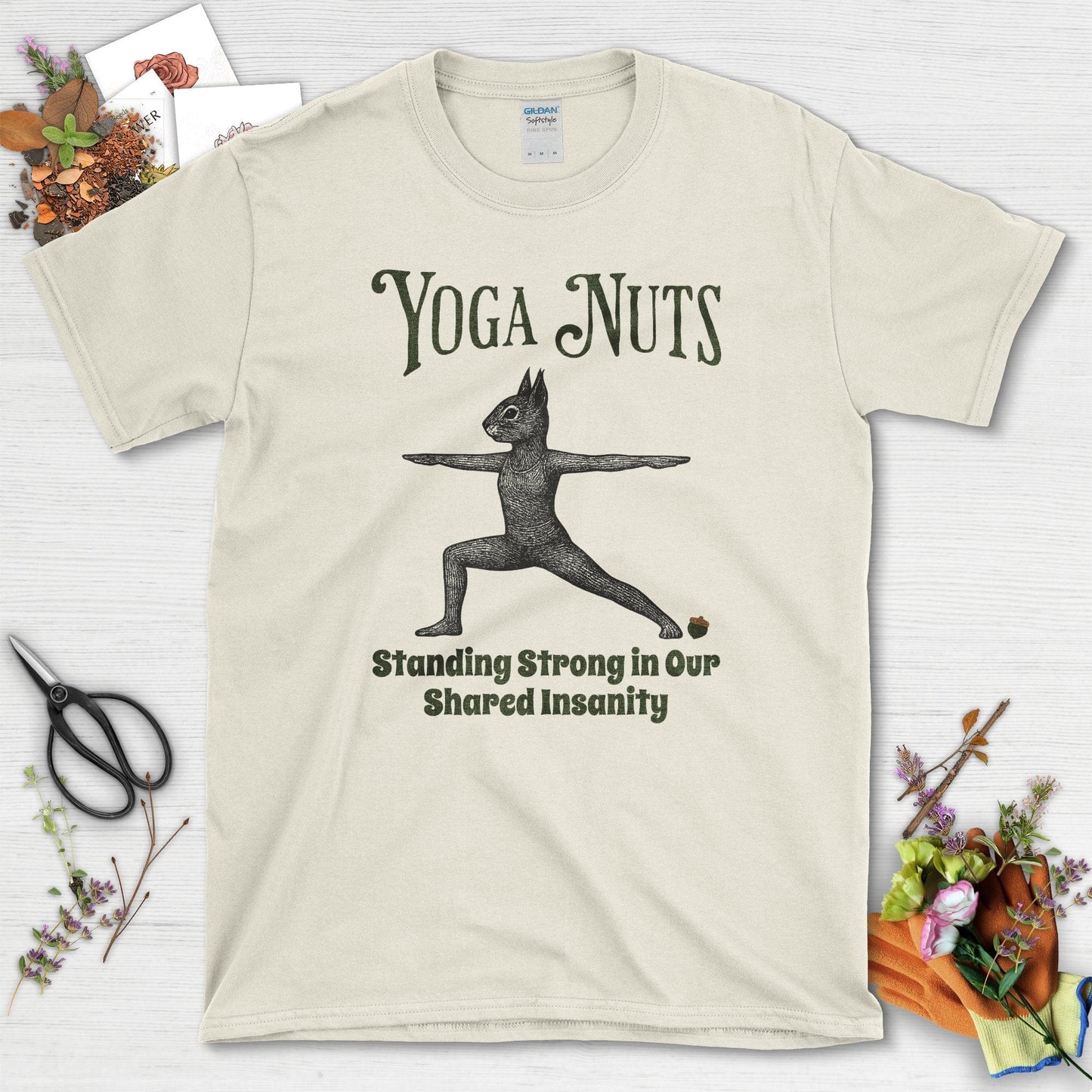Yoga Nuts Shared Insanity T-Shirt Natural / S T-Shirt