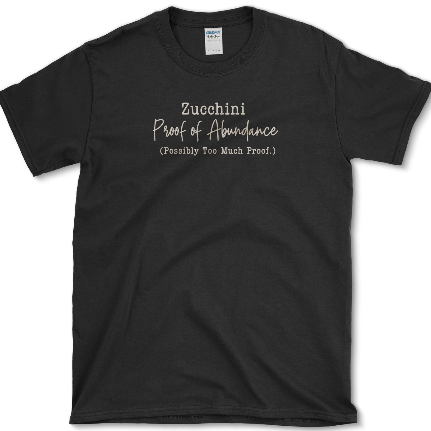 Zucchini Abundance T-Shirt Black / S Essential Tees