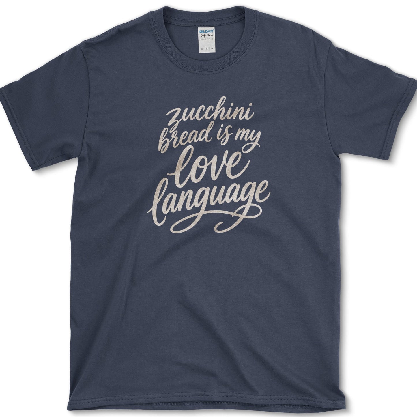 Zucchini Bread Love Language T-Shirt S / Navy Essential Tees