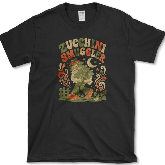 Zucchini Smuggler T-Shirt S / Black Essential Tees