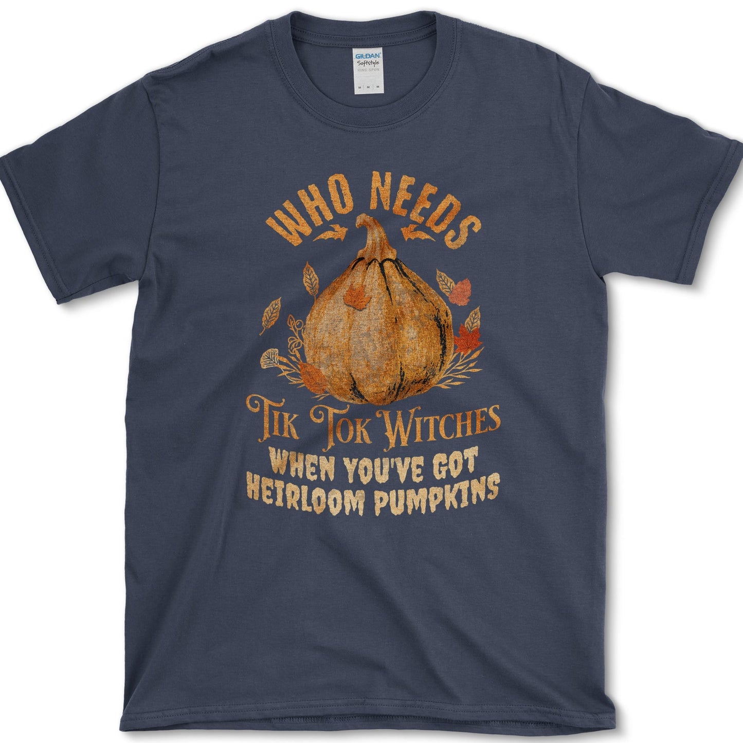 Heirloom Pumpkin Witches artwork featuring heirloom pumpkin and pumpkin on a T-shirt