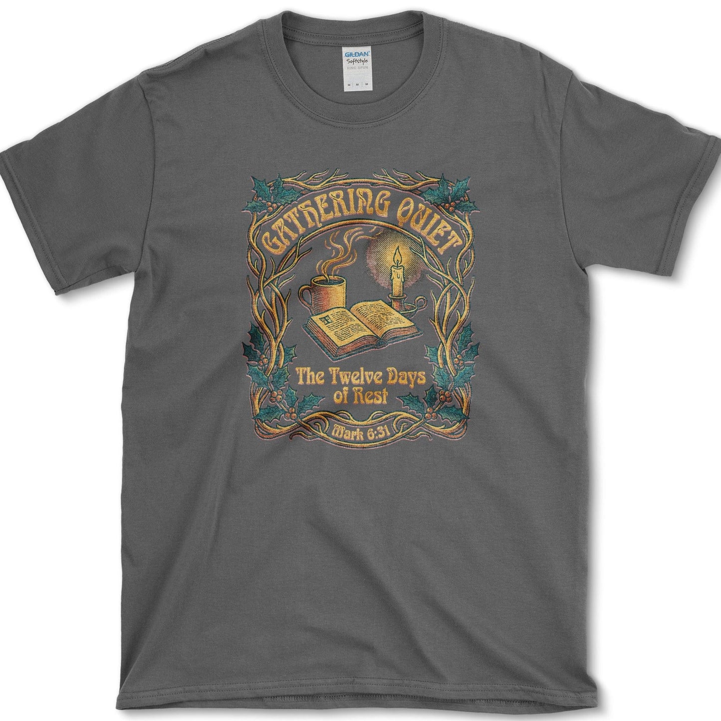 12 Days of Rest T-Shirt Dark Heather / S Physical Item