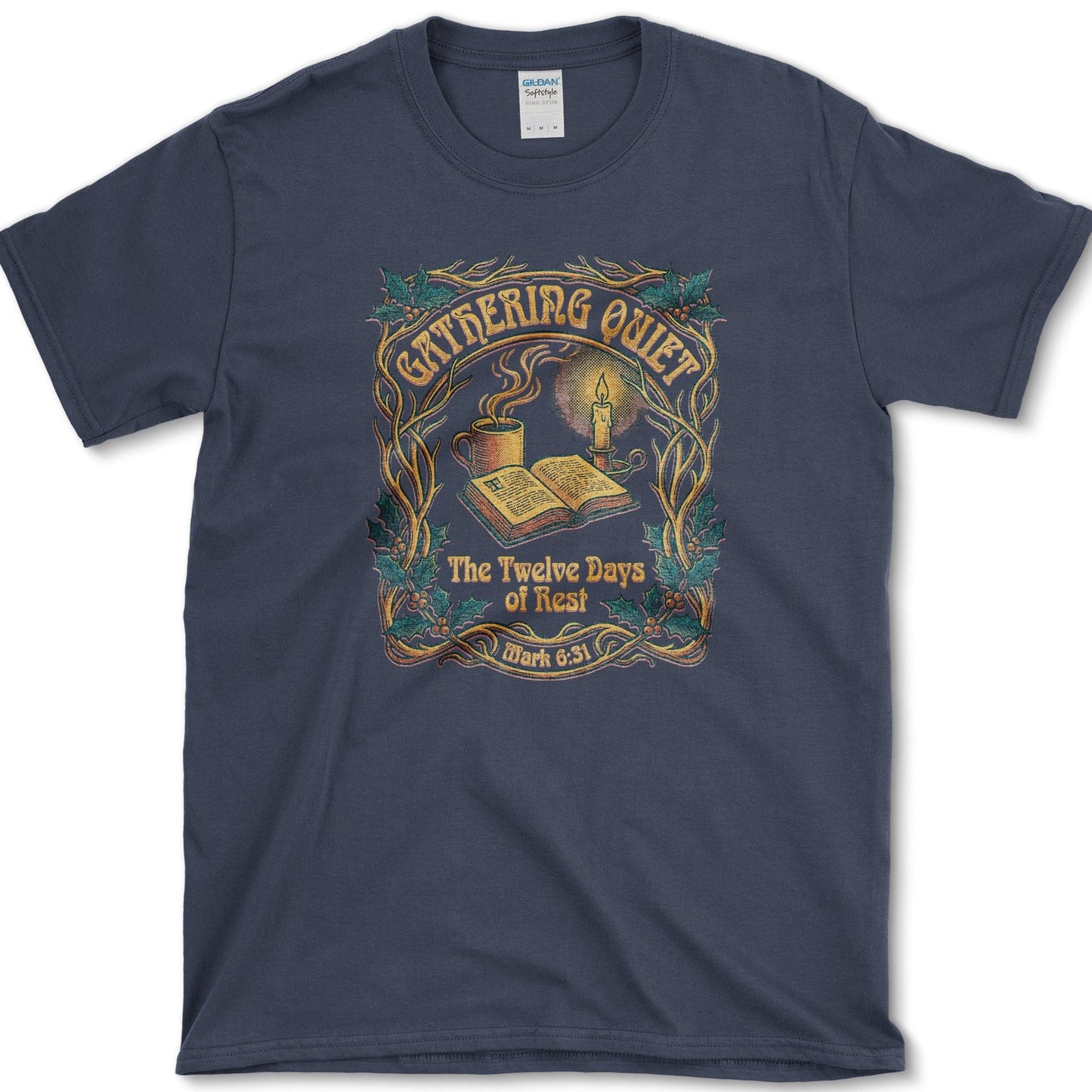 12 Days of Rest T-Shirt Navy / S Physical Item