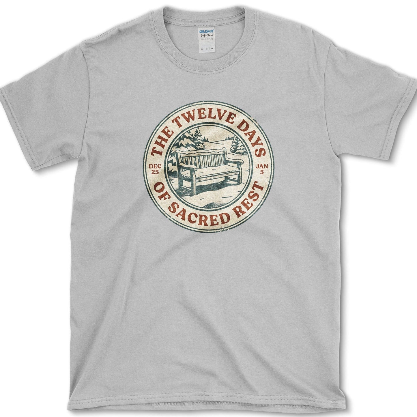 12 Days of Sacred Rest T-Shirt Essential Tees / S / Sport Grey Physical Item