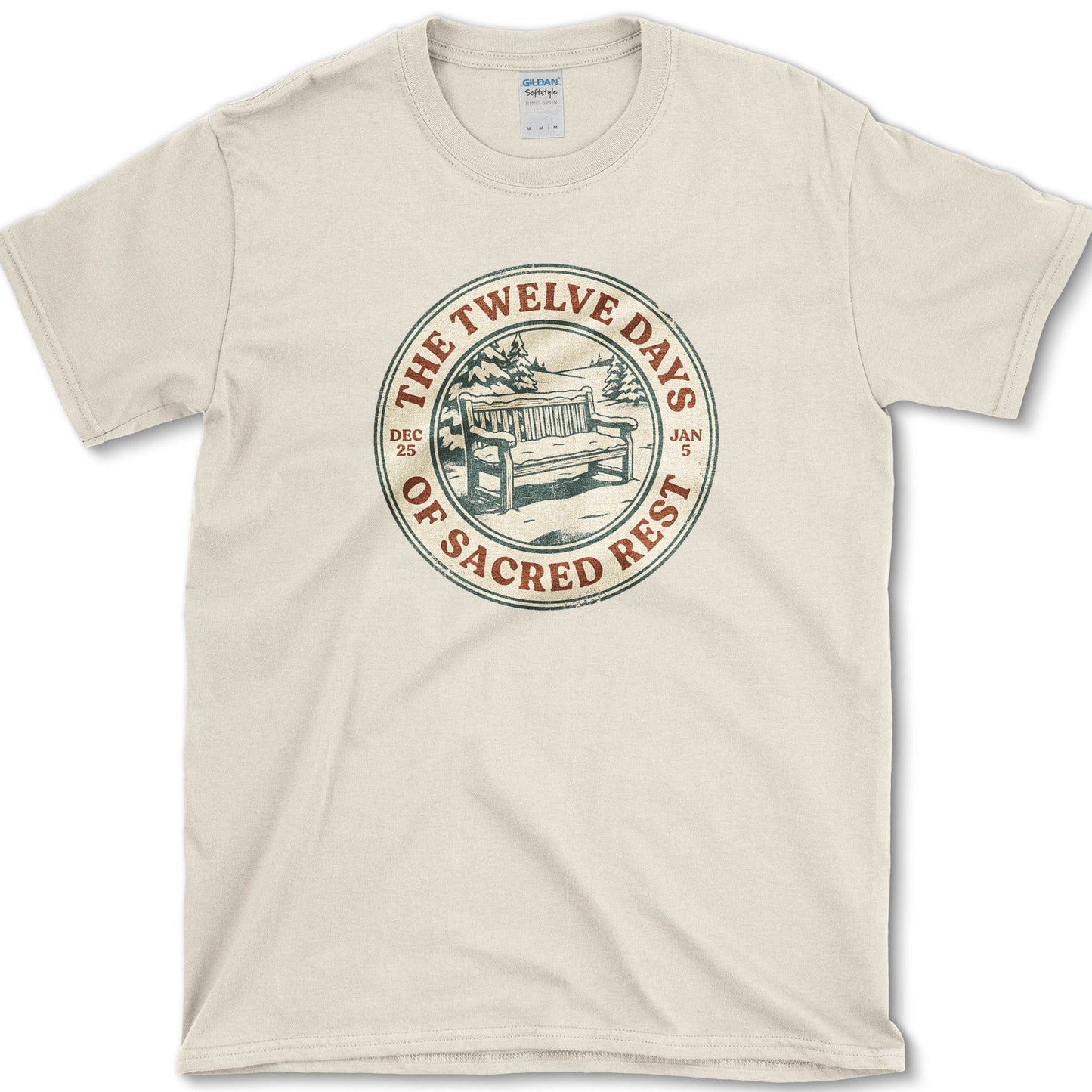 12 Days of Sacred Rest T-Shirt Natural / M Physical Item